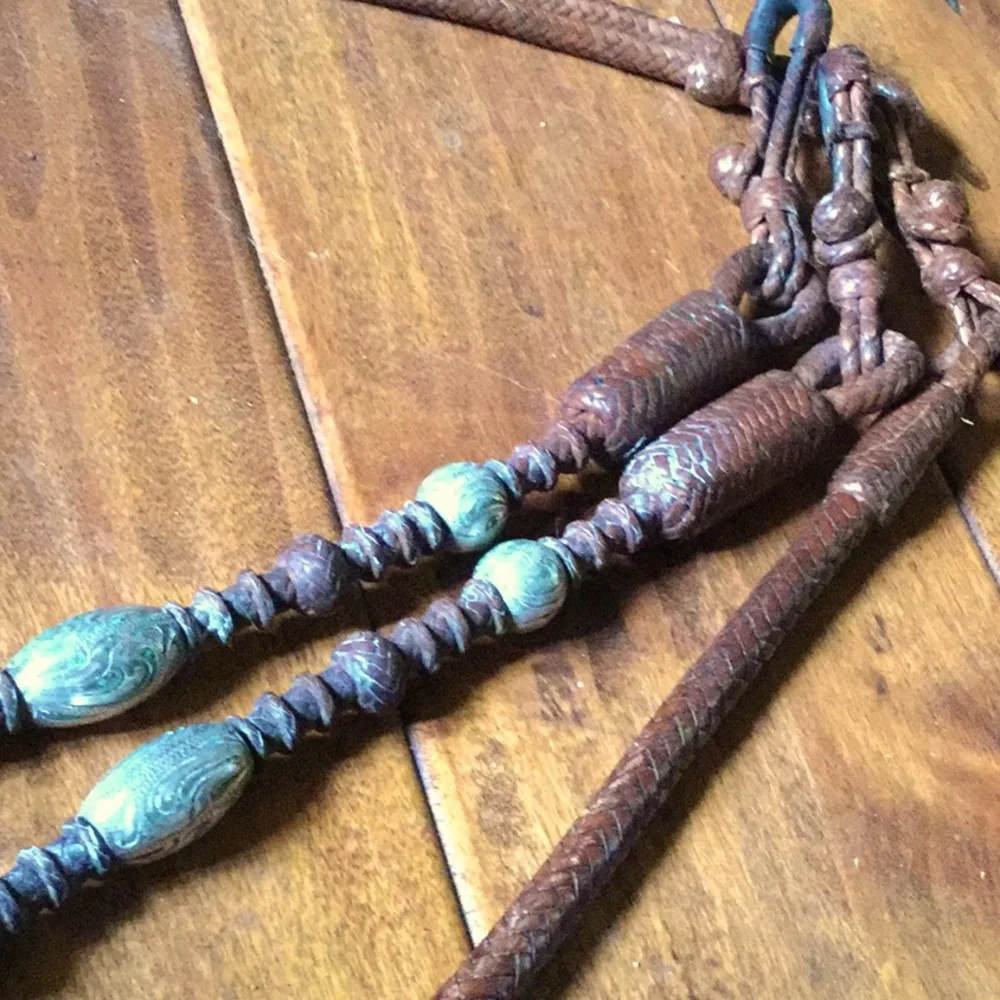 Vintage western Rommel romal reins western riding reining horsemanship AQHA ARAB - Picture 3 of 14